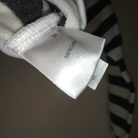 Kids charcoal gray and white striped Hoodie - Picture 5 of 9